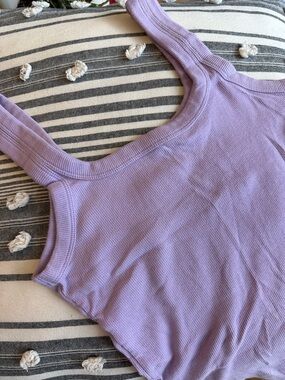 Hollister Lilac Ribbed Tank Top